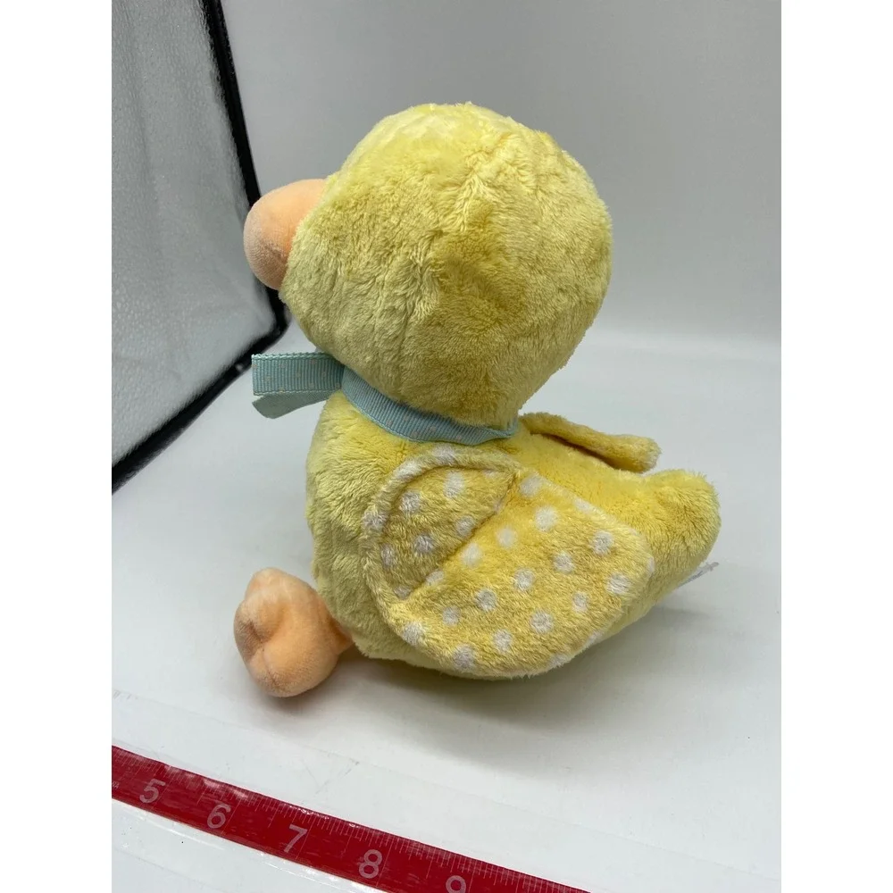 Carters Plush Duck Yellow Polka Dot Wings Blue Bow Sweet Baby‎ 631 Quack sounds